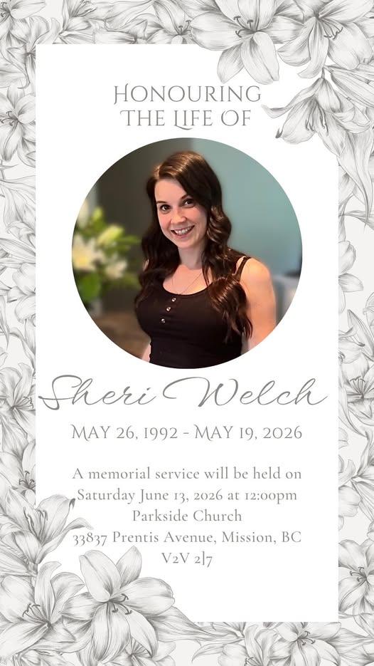 Sheri Welch Mission, BC Obituary, Death